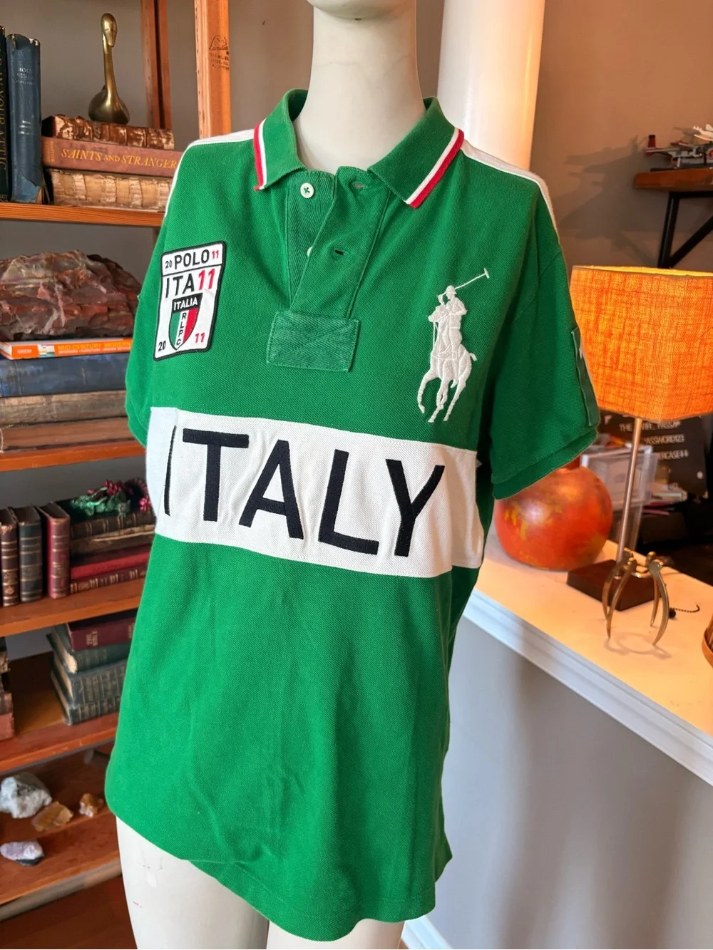 Polo by Ralph Lauren Green Italy Logo Polo Shirt